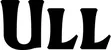 Produktbeispiel Schriftzug - Ull