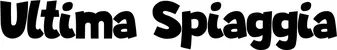 Produktbeispiel Schriftzug - Ultima Spiaggia