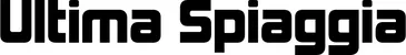 Produktbeispiel Schriftzug - Ultima Spiaggia