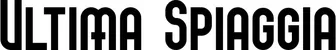 Produktbeispiel Schriftzug - Ultima Spiaggia