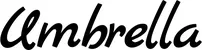 Produktbeispiel Schriftzug - Umbrella