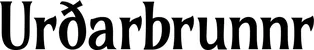 Produktbeispiel Schriftzug - Urðarbrunnr