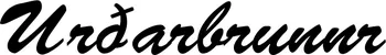 Produktbeispiel Schriftzug - Urðarbrunnr