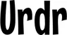 Produktbeispiel Schriftzug - Urdr