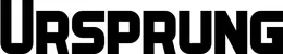 Produktbeispiel Schriftzug - Ursprung