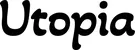 Produktbeispiel Schriftzug - Utopia