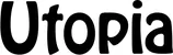 Produktbeispiel Schriftzug - Utopia