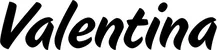 Produktbeispiel Schriftzug - Valentina
