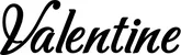 Produktbeispiel Schriftzug - Valentine