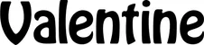 Produktbeispiel Schriftzug - Valentine