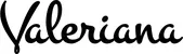 Produktbeispiel Schriftzug - Valeriana