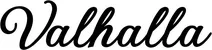 Produktbeispiel Schriftzug - Valhalla