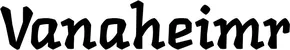 Produktbeispiel Schriftzug - Vanaheimr
