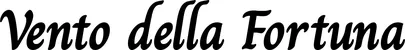 Produktbeispiel Schriftzug - Vento della Fortuna