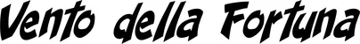 Produktbeispiel Schriftzug - Vento della Fortuna