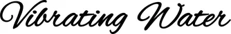 Produktbeispiel Schriftzug - Vibrating Water