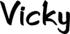 Produktbeispiel Schriftzug - Vicky