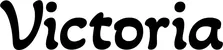 Produktbeispiel Schriftzug - Victoria