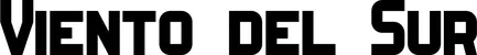Produktbeispiel Schriftzug - Viento del Sur