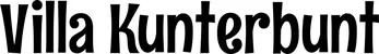 Produktbeispiel Schriftzug - Villa Kunterbunt