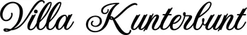Produktbeispiel Schriftzug - Villa Kunterbunt