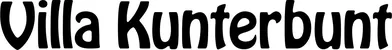 Produktbeispiel Schriftzug - Villa Kunterbunt