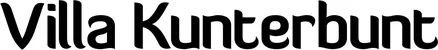 Produktbeispiel Schriftzug - Villa Kunterbunt