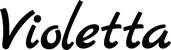 Produktbeispiel Schriftzug - Violetta