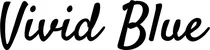Produktbeispiel Schriftzug - Vivid Blue