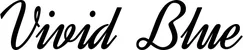 Produktbeispiel Schriftzug - Vivid Blue