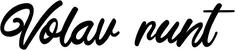 Produktbeispiel Schriftzug - Volavérunt