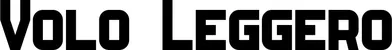 Produktbeispiel Schriftzug - Volo Leggero