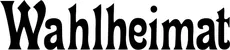 Produktbeispiel Schriftzug - Wahlheimat