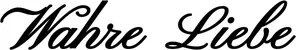 Produktbeispiel Schriftzug - Wahre Liebe