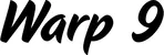 Produktbeispiel Schriftzug - Warp 9