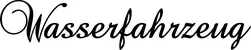 Produktbeispiel Schriftzug - Wasserfahrzeug