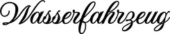 Produktbeispiel Schriftzug - Wasserfahrzeug