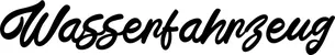 Produktbeispiel Schriftzug - Wasserfahrzeug