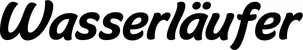 Produktbeispiel Schriftzug - Wasserläufer