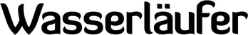 Produktbeispiel Schriftzug - Wasserläufer