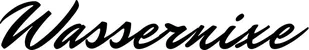 Produktbeispiel Schriftzug - Wassernixe