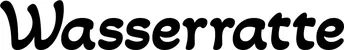 Produktbeispiel Schriftzug - Wasserratte
