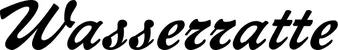 Produktbeispiel Schriftzug - Wasserratte