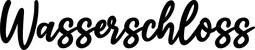 Produktbeispiel Schriftzug - Wasserschloss
