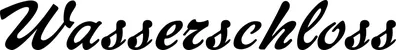 Produktbeispiel Schriftzug - Wasserschloss