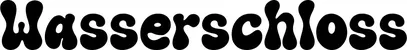 Produktbeispiel Schriftzug - Wasserschloss