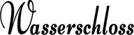 Produktbeispiel Schriftzug - Wasserschloss