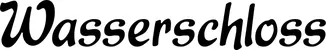 Produktbeispiel Schriftzug - Wasserschloss