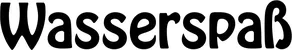 Produktbeispiel Schriftzug - Wasserspaß