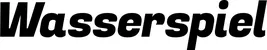 Produktbeispiel Schriftzug - Wasserspiel